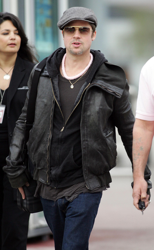 Brad Pitt Arrives In France.  Photo: splashnewsonline.com