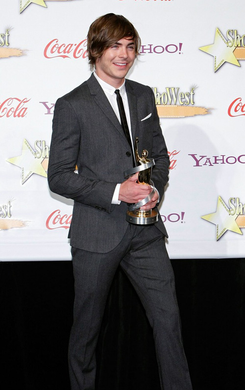 Zac Efron At The ShoWest Awards.  Photo: Gettyimages.com