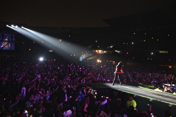 Demi Lovato In Peru.  Photo: Uncredited Twitter Pic