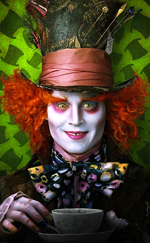 Johnny Depp In Alice In Wonderland.  