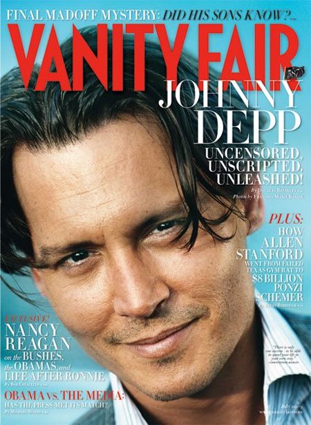 Johnny Depp Vanity Fair Cover.  Photo: VF.com