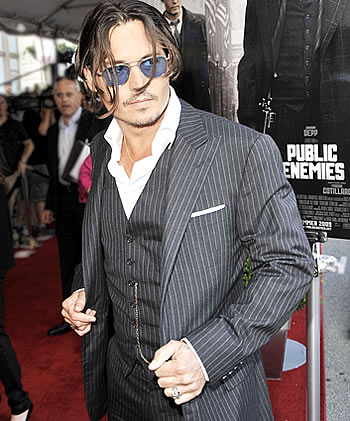 Johnny Depp Attends Public Enemy Chicago Premiere.  Photo: Kevin Winter / Getty Images