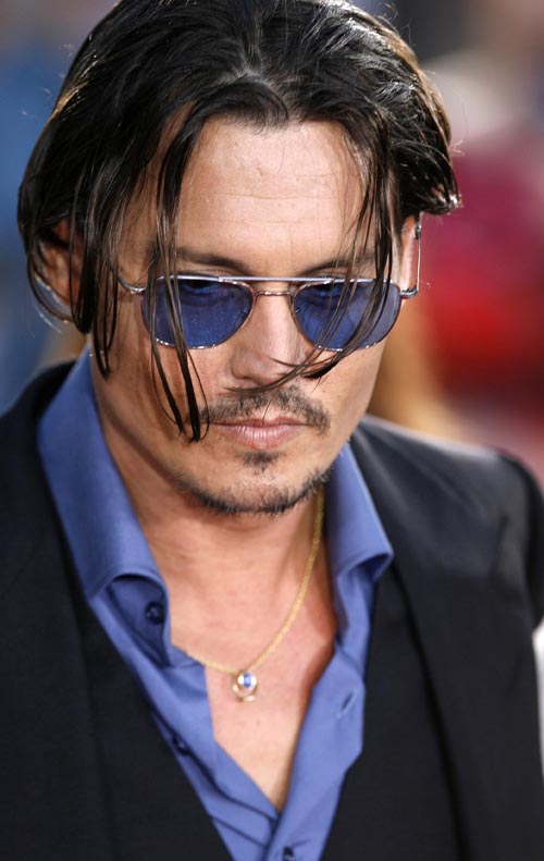 Johnny Depp Attends 'Public Enemies' L.A. Premiere.  Photo: Flynetonline.com