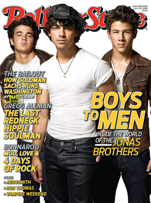 Jonas Brothers Cover Of Rolling Stones Magazine