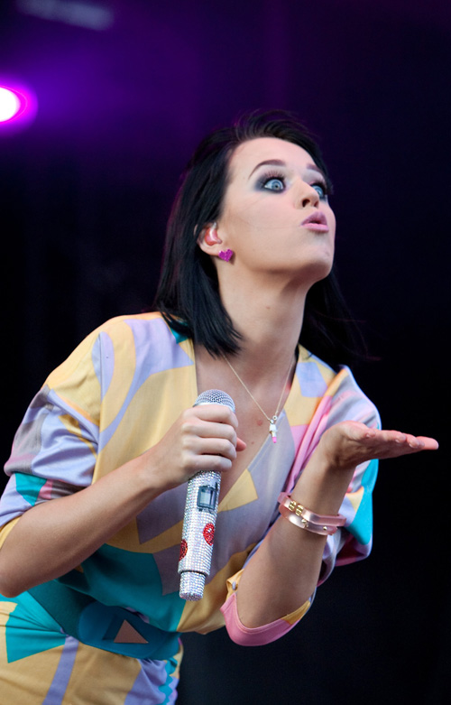 Katy Perry Gets Animated At Hurricane Festival.  Photo: Gettyimages.com