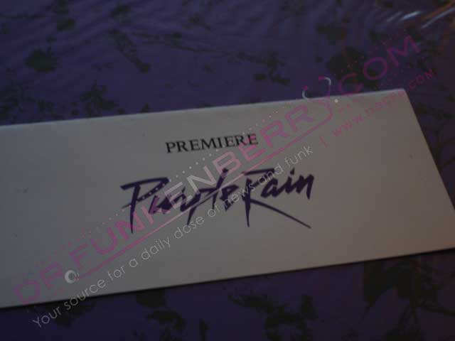 Purple Rain Premiere Ticket/Envelope.  Image Provided By Drfunkenberry