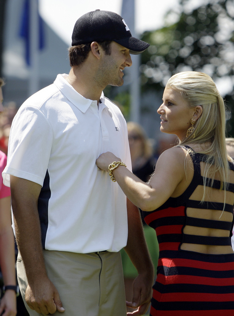 Jessica and Tony Romo Jessica Simpson AT&T National in Bethesda, Md. Wireimage