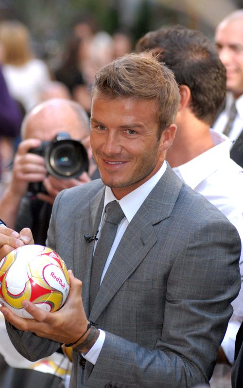 David Beckham On The Today Show.  Photo: SplashNewsOnline.com