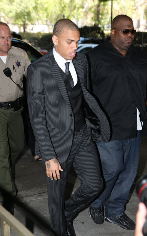 Chris Brown @ Courthouse 08/25/09 Photo: SplashNewsOnline.com
