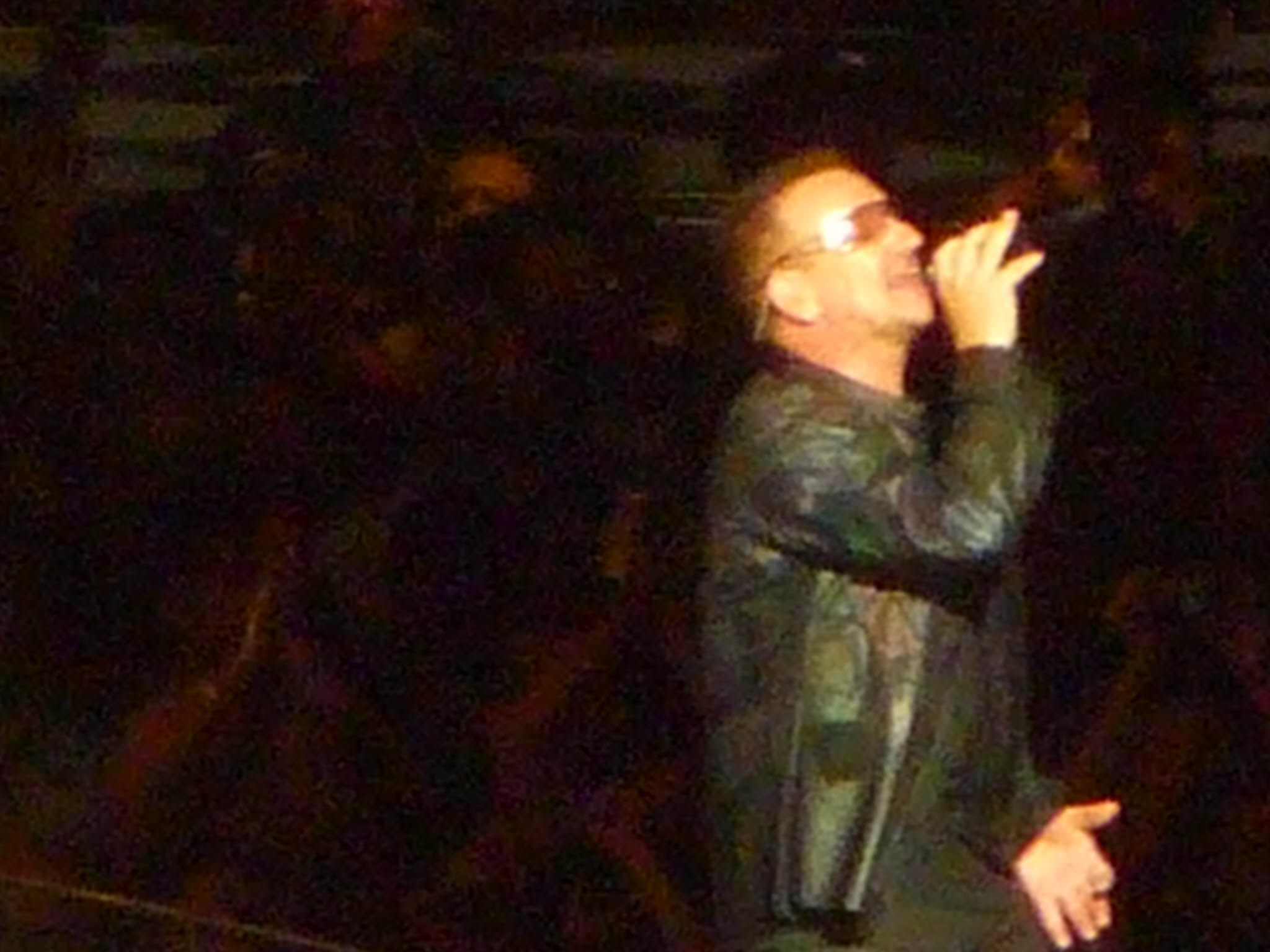 Bono Performing In NY 09/24/09 Photo: According2g.com