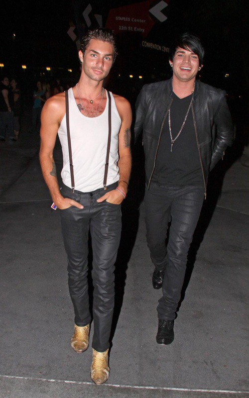 Adam Lambert & Boyfriend Drake Labry, Photo:PacificCoastnewsOnline.com