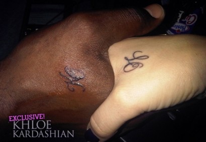 Khloe Kardashian Lamar Odom Tattoo Initials Khloe K. Official Site