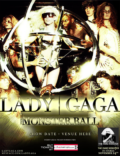 Lady Gaga Monster Ball Tour Poster
