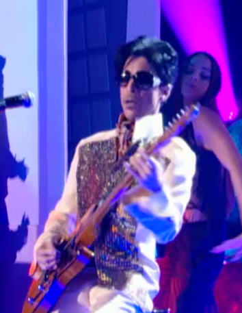 Prince performs on Le Canal+, Paris. Oct. 14, 2009