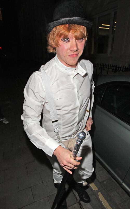 Rupert Grint Attends The Harry Potter Halloween Party In London. Photo: Flynetonline.com 