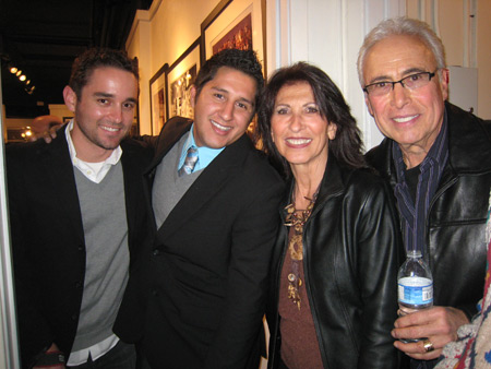 Artist Anthony Malzone with his roommate, Mom and Stepdad