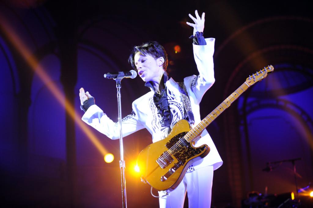 Prince performs in Paris, France. October, 2009.
