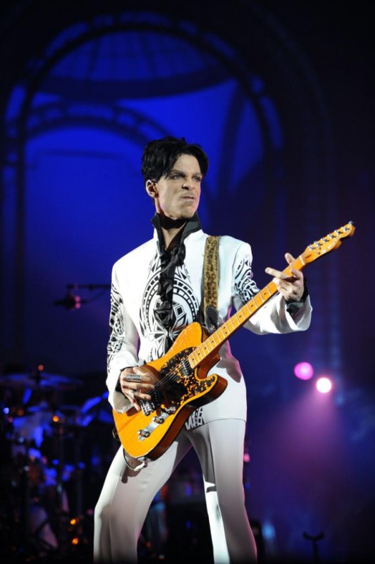 Prince performs at Grand Palais in Paris, Oct. 2009