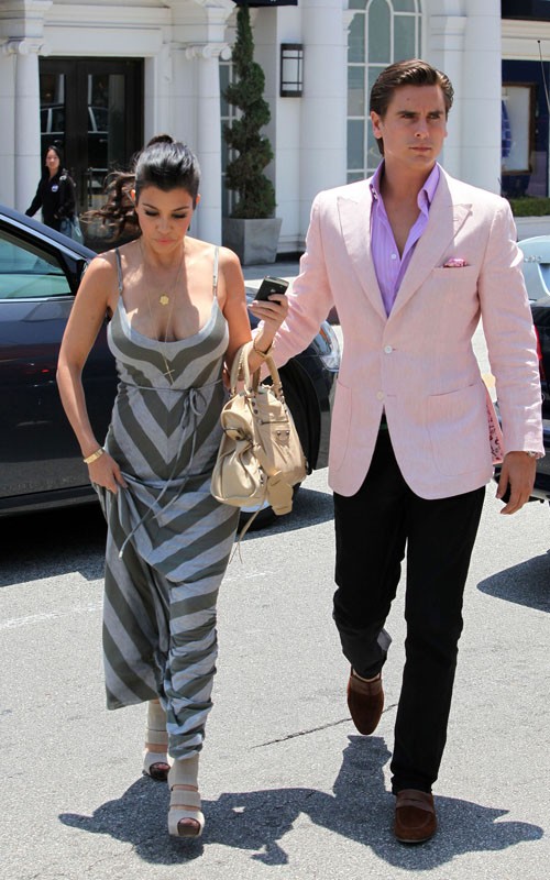 Kourtney Kardashian & Scott Disick. Photo: Ginsburgspaly