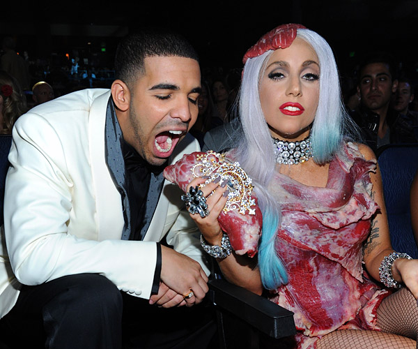 Drake & Lady Gaga. Photo: Twitpic.com & Gagadaily.com