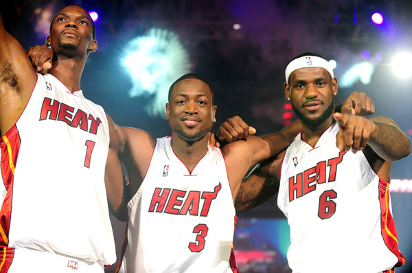 Chris Bosh, Dwayne Wade, & LeBron James. Photo: NBA.com