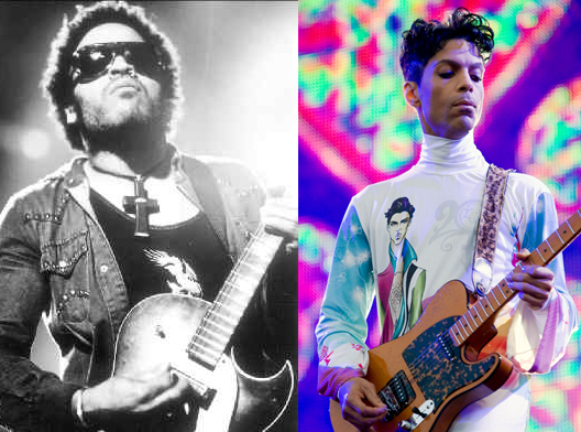 Lenny Kravitz & Prince.