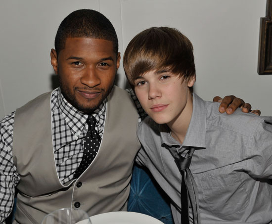 Usher & Justin Bieber. Photo: Charley Gallay/WireImage