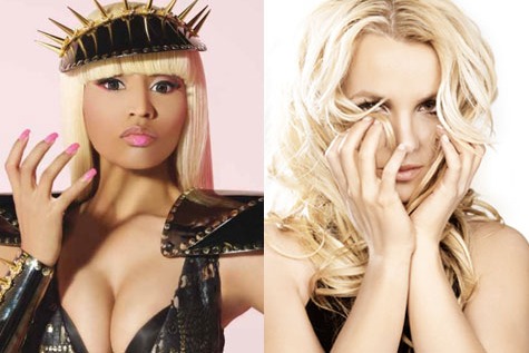 Nicki Minaj & Britney Spears. Photo: Hellobeautiful.com