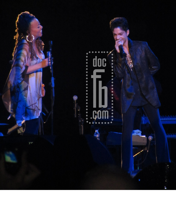 Prince & Cassandra Wilson. Photo Taken By: Drfunkenberry Copyright NPG Records 2011
