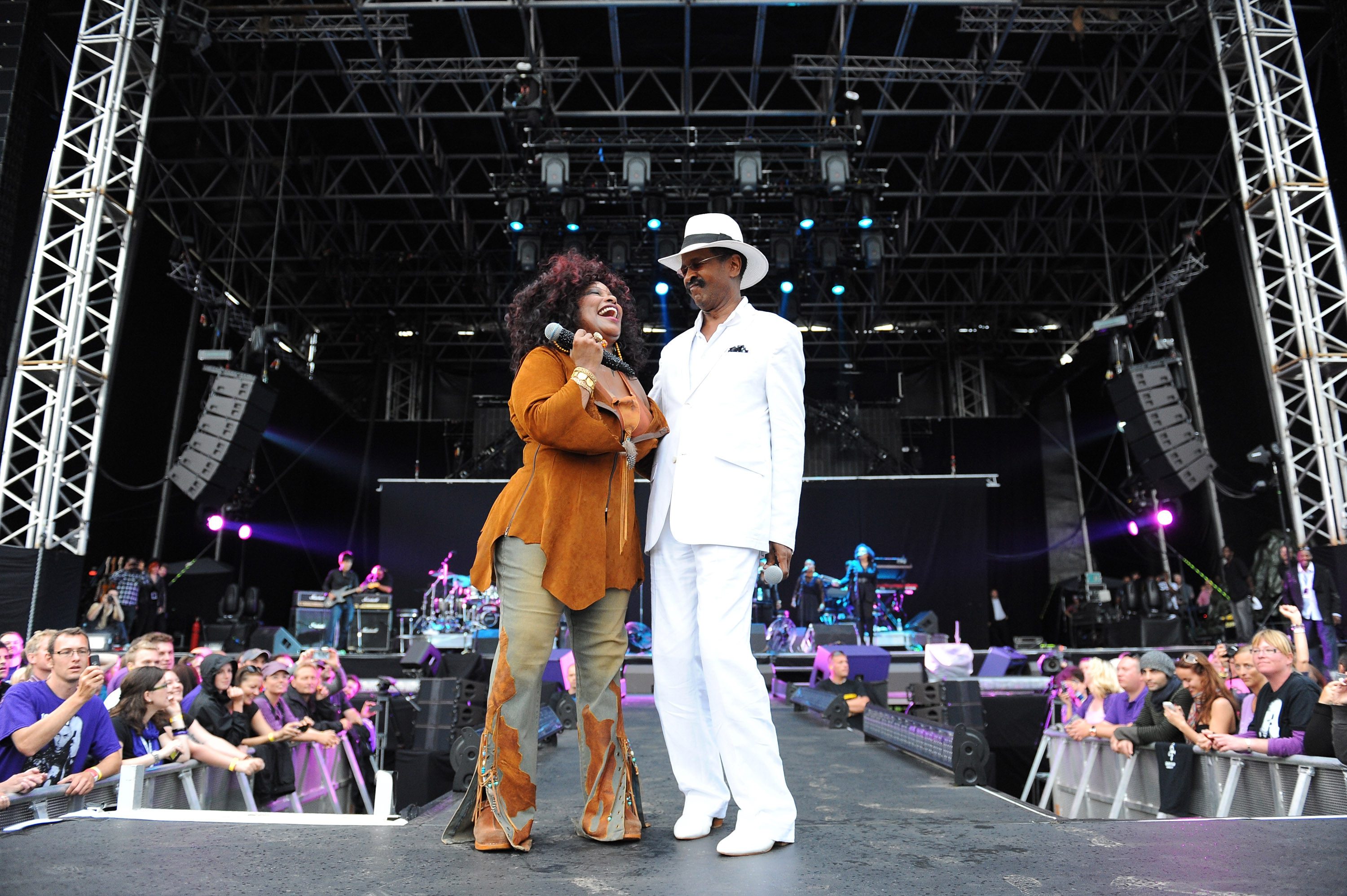 Chaka Khan & Larry Graham Performing At NPG Music & Arts Festival. NPG Records 2011