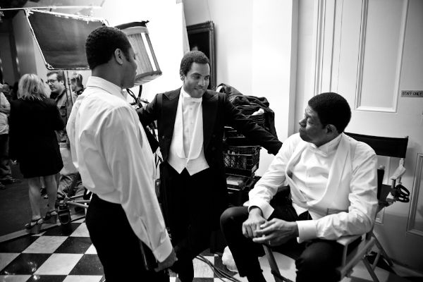 Exclusive Photo Of Cuba Gooding Jr., Lenny Kravitz, And Forest Whitaker Photo: Mathieu Bitton