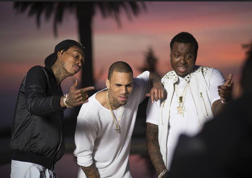 Wiz Khalifa, Chris Brown & Sean Kingston Screen Cap By theybf.com 