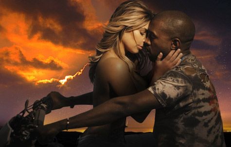 Kim Kardashian & Kanye West: Screen Cap: www.rap-up.com