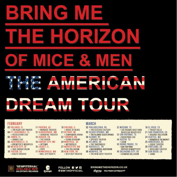 Bring Me The Horizon Of Mice & Men Tour