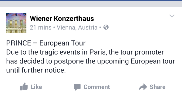 Tour Postponed Wiener Konzerthaus Austria, Vienna Venue
