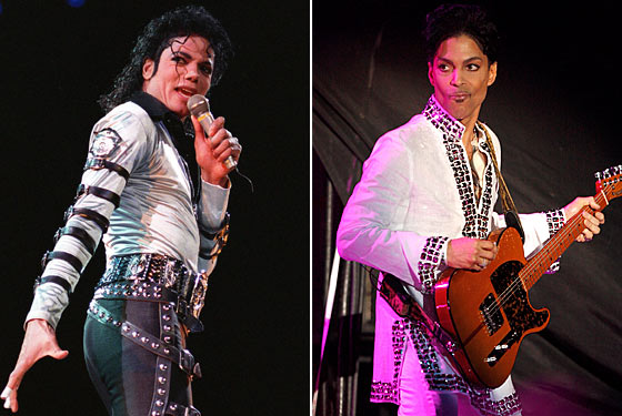 Michael Jackson & Prince. Photos: NYMag.com & Gettyimages.com