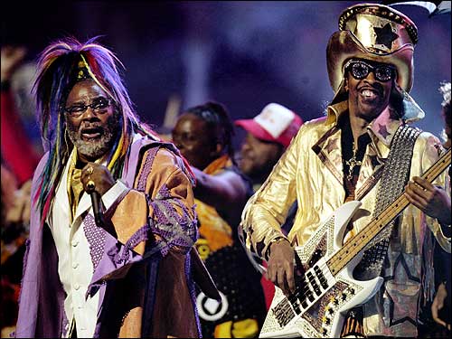 George Clinton & Bootsy Collins. File Photo