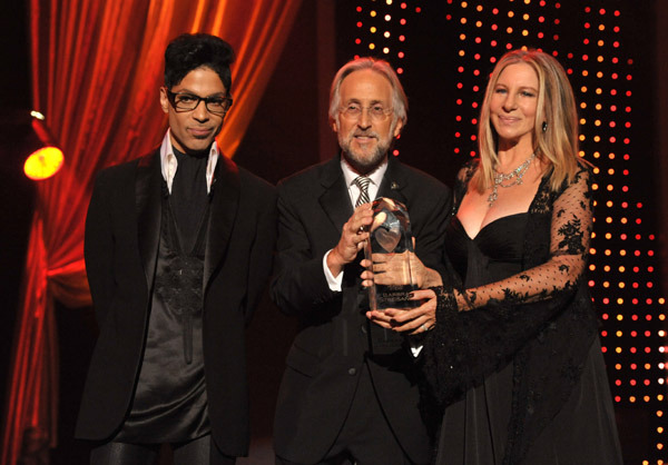 Prince, Neil Portnow, & Barbra Streisand. Photo: GettyImages.com