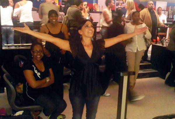 Sheila E. asks for divine intervention with her bowling score