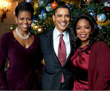 Michelle Obama, President Barack Obama, & Oprah. Photo: NYdailynews.com