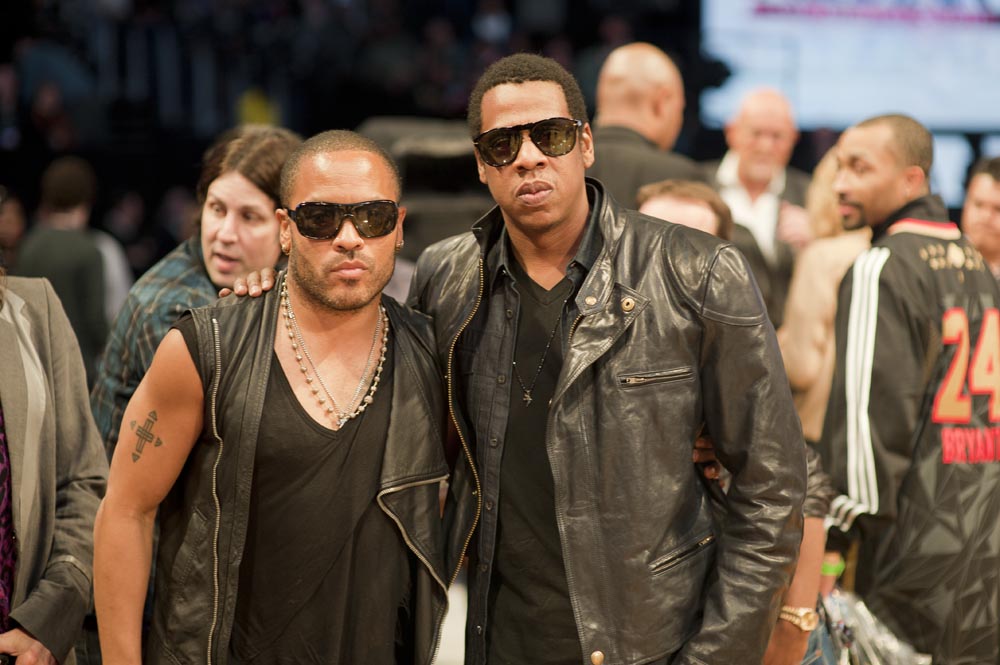 Lenny Kravitz & Jay Z. Photo: Mathieu Bitton