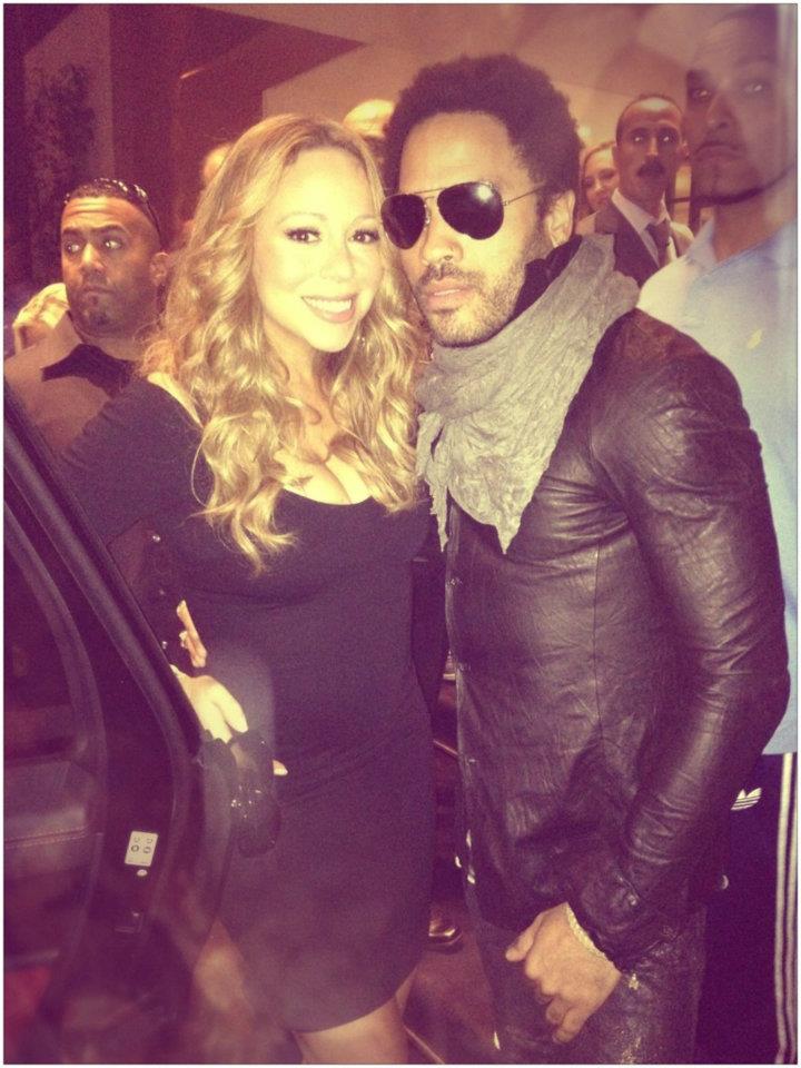 Mariah Carey & Lenny Kravitz. Photo: Mathieu Bitton